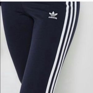 ADIDAS! dark blue Adidas cotton leggings,